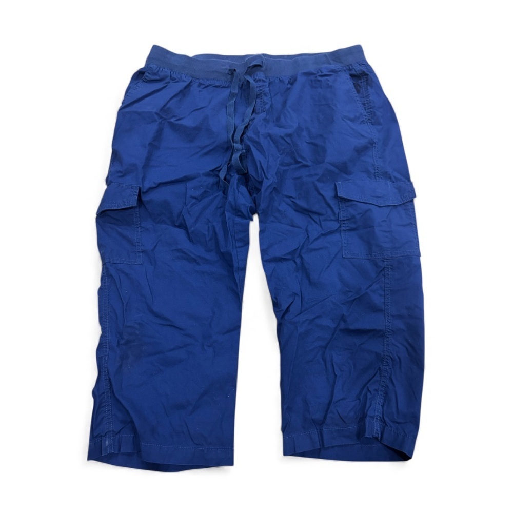 St. John's Bay Deep Blue Cargo Pants - Picture 2 of 4